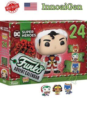 Funko Pop DC Super Heroes Advent Calendar 24 Piece Vinyl Figure Collection NIB